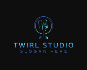 Studio Audio Microphone logo design