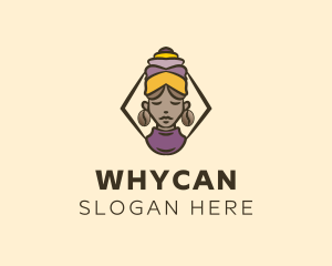 Coffee Bean Woman Logo