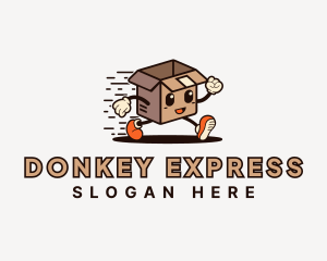 Express Courier Box logo design