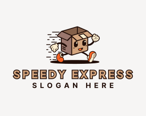 Express Courier Box logo design