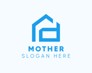 Housing - Blue Housing Letter D logo design