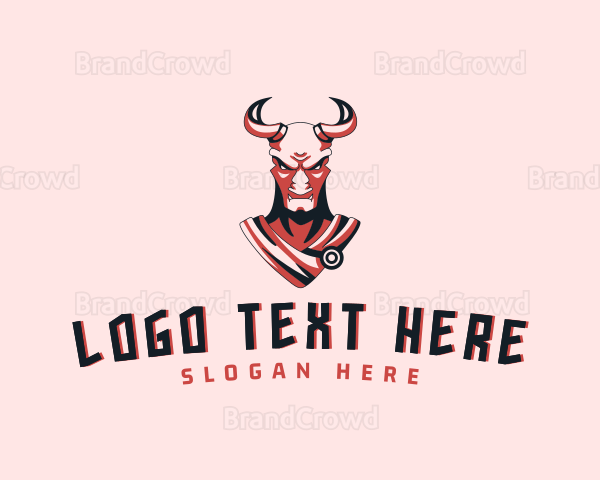 Tough Minotaur Character Logo