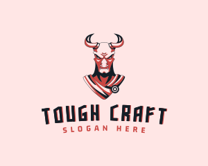 Tough Minotaur Character logo design