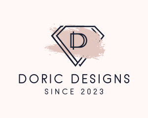 Diamond Boutique Letter D logo design