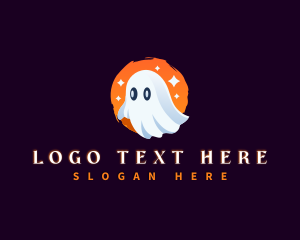 Character - Halloween Ghost Spirit logo design