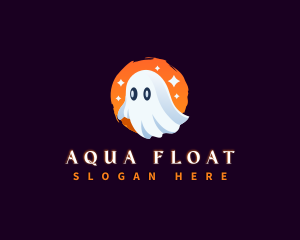 Floating - Halloween Ghost Spirit logo design