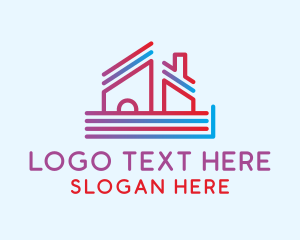Roofing - House Roof Lines logo design