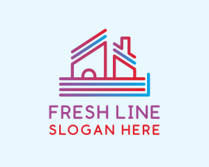 House Roof Lines logo design