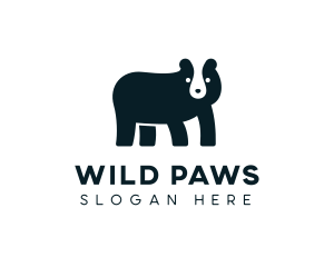 Wild Bear Animal Conservation logo design