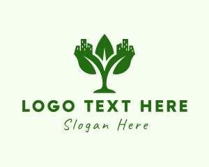 Commercial - Eco Realty Plant logo design