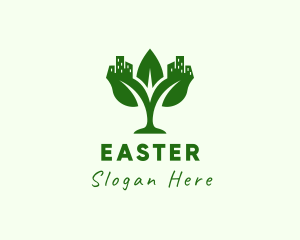 Eco Realty Plant Logo