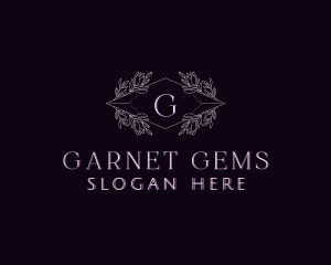 Flower Jewel Gem logo design