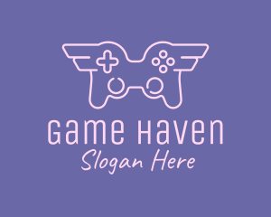 Winged Game Controller Logo