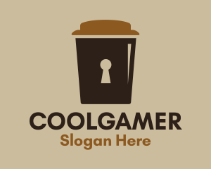 Coffee Cup Lock  Logo