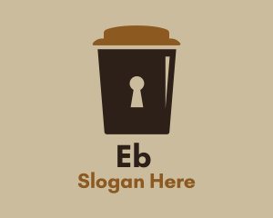 Coffee Cup Lock  Logo