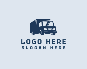 Delivery Truck - Express Logistics Trucking logo design