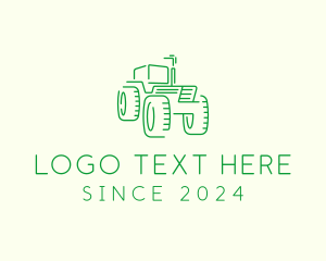 Agri Farm Tractor  logo design