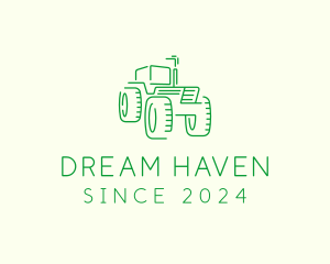 Agri Farm Tractor  logo design