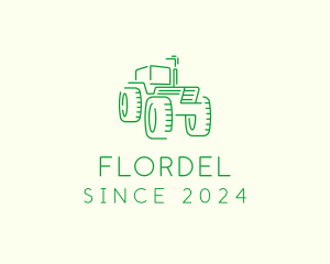 Agri Farm Tractor  logo design