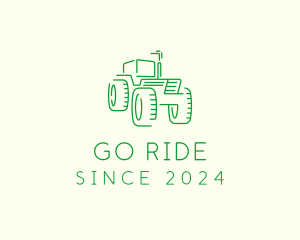 Agri Farm Tractor  logo design