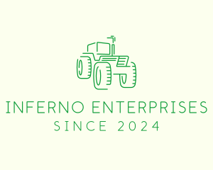 Agri Farm Tractor  logo design