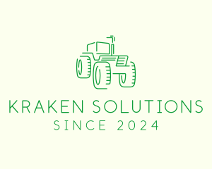 Agri Farm Tractor  logo design