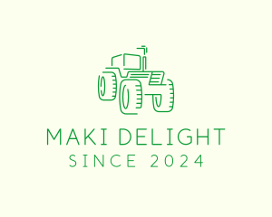 Agri Farm Tractor  logo design