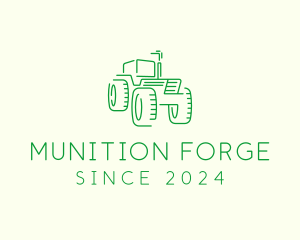 Agri Farm Tractor  logo design