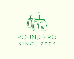 Agri Farm Tractor  logo design