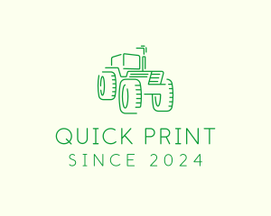 Agri Farm Tractor  logo design