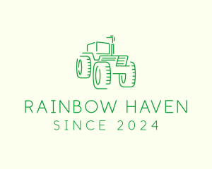 Agri Farm Tractor  logo design