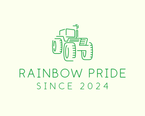 Agri Farm Tractor  logo design