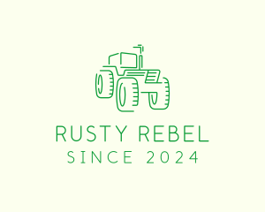 Agri Farm Tractor  logo design