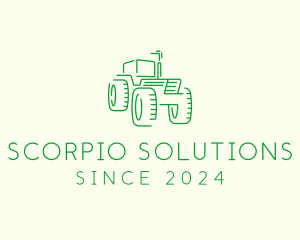 Agri Farm Tractor  logo design