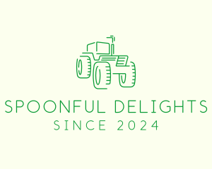 Agri Farm Tractor  logo design