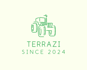 Agri Farm Tractor  logo design