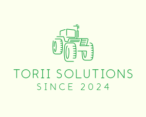 Agri Farm Tractor  logo design