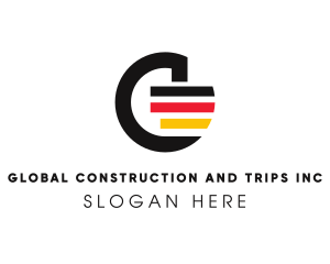 Travel - German Flag Letter G logo design
