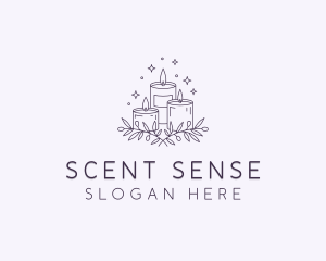 Sparkling Scented Candles logo design