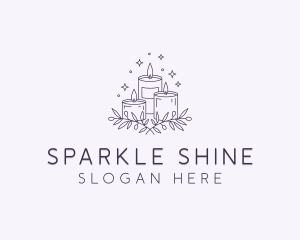 Sparkling Scented Candles logo design