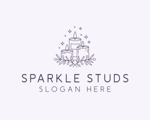 Sparkling Scented Candles logo design