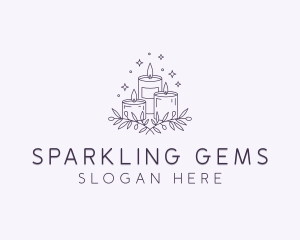 Sparkling Scented Candles logo design