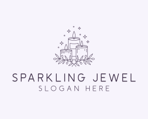 Sparkling Scented Candles logo design