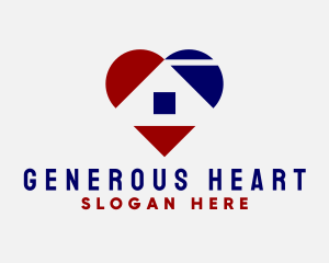 Heart Housing Realty logo design