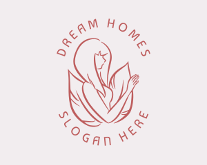 Waxing - Feminine Skincare Beauty logo design