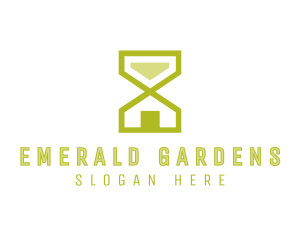 Hourglass Home Landscaping logo design