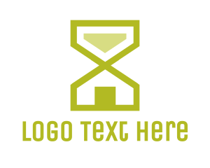 Second - Green Hourglass Home logo design