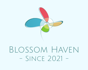 Flowering - Fashion Flower Wellness logo design