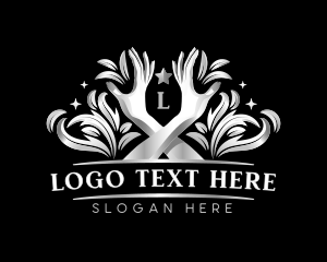 Yogi - Hand Floral Spa logo design