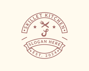 Kitchen Fork Knife Restaurant logo design